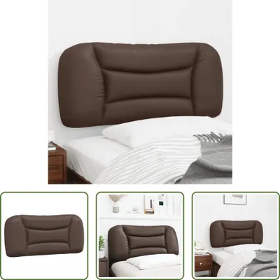 Produktbild von The Living Store Kopfteil-Kissen Braun 80 cm Kunstleder