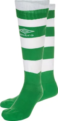 Productafbeelding van Umbro - Sokkenbroek voor heren, model UO1205 (maat L) (Smaragdgroen/Wit)