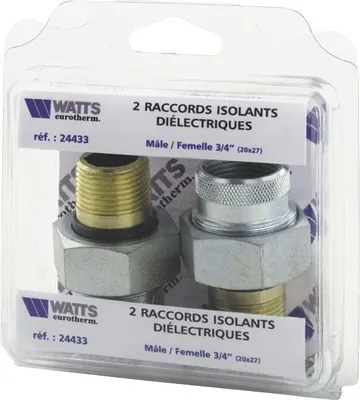Produktbild von Watts Isolierverbinder aus Stahl und Messing, Größe F26x34, Modell 24313