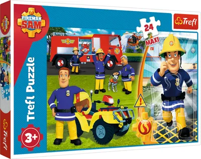 Produktbild von Feuerwehrmann Sam - Maxi Puzzle 24 Teile