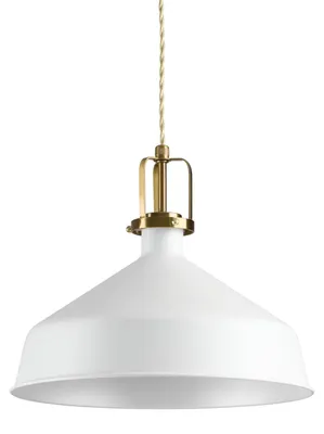 Image de Suspension Industrial-Minimal Eris-2 Métal Blanc 1 Lumière E27