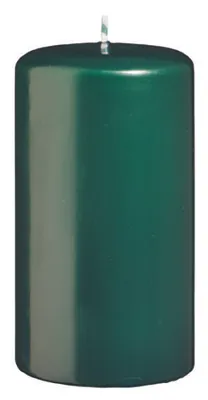 Produktbild von Flachkopf-Stumpenkerzen Dunkelgrün 200 x Ø 60 mm, 4 Stück
