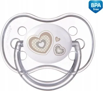 Zdjęcie produktu dla Canpol, Smoczek uspokajajcy, silikonowy, symetryczny, Newborn Baby 6-18m 22/581, beowy, 1 sztuka