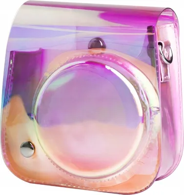 Zdjęcie produktu dla Futerał Etui Pokrowiec do FujiFilm INSTAX Mini 11 FIOLETOWY - PRZEZROCZYSTY