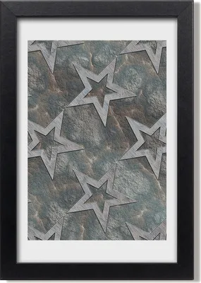Produktbild von Bild 20x30 MDF-Rahmen, Wandkunst Steinsterne