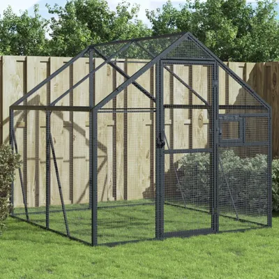 Produktbild von [Home] Voliere Anthrazit 1,79x2x1,85 m Aluminium , Neue Mode 2024 im häuslichen Leben