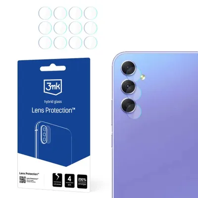 Produktbild von 3mk Hybridglas Lens Protection für Samsung Galaxy A35 / A55 5G Kamera Objektiv Kameralinse 0,16mm 6H (4 Stück)