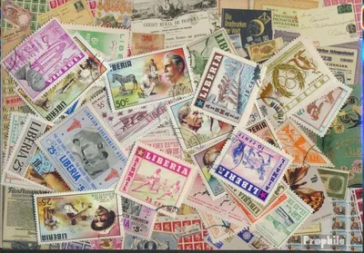 Produktbild von Briefmarken Liberia 50 verschiedene Marken