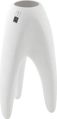 Image de Vase Tripl (14x13x27cm), blanc
