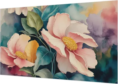 Produktbild von Selbstklebende Fototapete - Wandbilder für Wohnzimmer - 416x254 - Dekorative Wandfolie - Modernes Design für Wanddekoration - Tapeten für Innenräume - Florale Eleganz