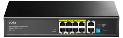 Image de CUDY GS1010PE Commutateur 8 ports Gigabit PoE+ 2 ports Gigabit Uplink 120W