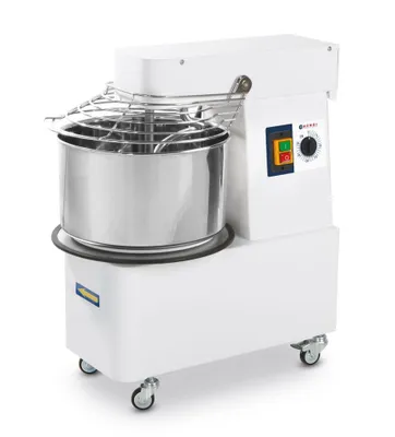 Zdjęcie produktu dla Mikser spiralny HENDI ze stałą głowicą i dzieżą, 35 kg/h, 10L, 230V/370W, 240x590x(H)575mm