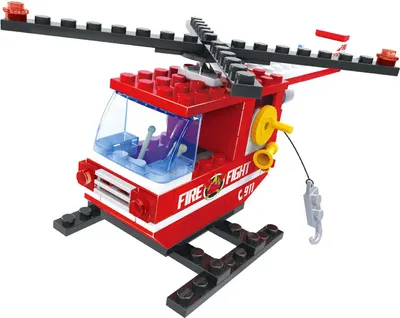 Produktbild von Bloxo Feuerwehr-Bausatz 84-tlg