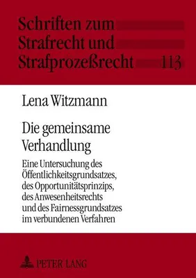 Produktbild von Die gemeinsame Verhandlung