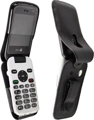 Zdjęcie produktu dla Ledertasche mit Gürtelclip für Doro 6620/6621