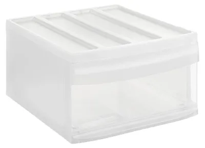 Produktbild von Rotho Schubladenbox L SYSTEMIX Schublade16.5L - Aufbewahrungsbox 39,5 x 34,0 x 20,3 cm - Organizer aus Kunststoff - stapelbar und erweiterbar
