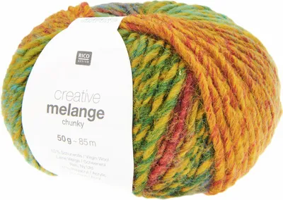 Produktbild von Rico - Creative Melange Chunky 0039 curry grün