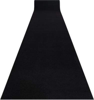 Chodnik RUMBA podgumowany, jednokolorowy  80 cm czarny 80x400 cm