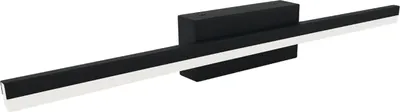 Produktbild von LED Spiegelleuchte Edelstahl IP44 B: 50 cm Schwarz länglich neutralweißes Licht 4000 K 820 lm