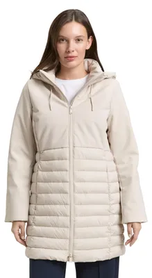 Produktbild von TOM TAILOR Hybrid Mantel mit Stehkragen und Kapuze