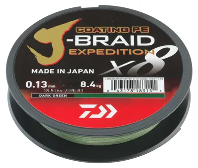 Obrázek produktu pro Daiwa J-Braid Expedition, zelená – 150 m