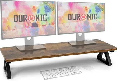 Produktbild von Ergonomischer Monitorhalter Eichenfarben Bürohilfe 82x30cm