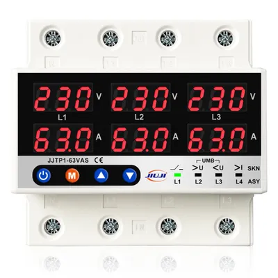Produktbild von Dreiphasiger Spannungs- und Stromschutz Synchrone und asynchrone Arbeitsmodi Entwerfen mehrere Schutzfunktionen mit automatischer Abschaltung und automatischer Reset-Funktion