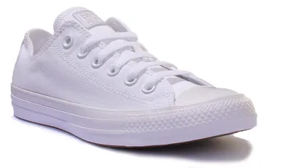 Produktbild von Converse Chuck Taylor All StarOx Niedrige Top Schnürung Lässig Le en Turnschuhe Weiß Mono – undefined / Weißes Mono