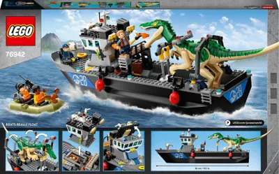 Obrázek produktu pro LEGO Jurassic World Útěk baryonyxe z lodě, Sada na stavění, 8 rok/roky, Plast, 308 kusů, 885 g
