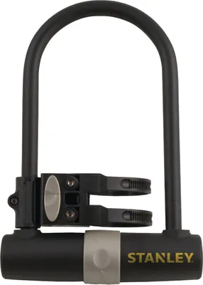 Produktbild von Stanley U-Shape Ø14mm 25cm, U-Schloss, Schwarz, Kunststoff, Stahl, Stahl, Schlüssel, 247 mm