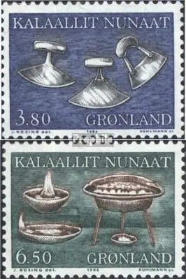 Produktbild von Briefmarken Dänemark - Grönland 1986 Mi 165-166 (kompl.Ausg.) postfrisch Gebrauchsgegenstände