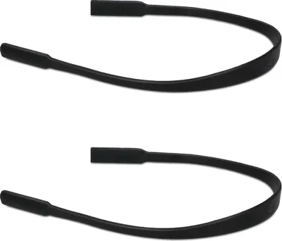 Produktbild von kwmobile Antirutsch Brillenband für Brillenbügel Set - 2x Silikon Sportband für Brille - Schwarz - Länge: 17 cm