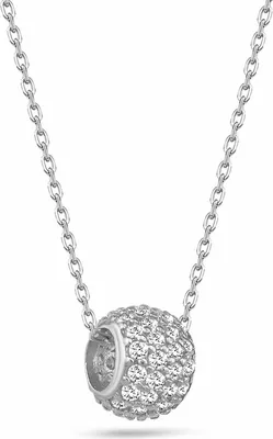 Produktbild von Dkeniz Anhänger mit Kette 925/- Sterling Silber 42 cm + 3cm weiß Zirkonia weiß 145240028