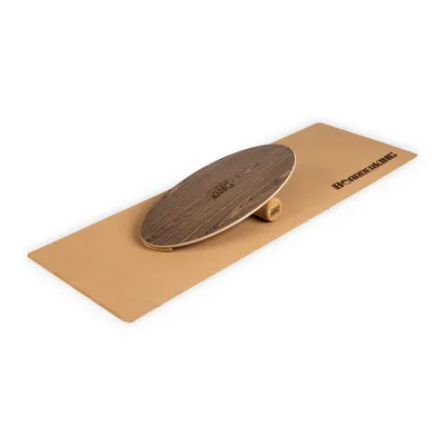 Obrázek produktu pro BoarderKING Balance Board Set - dřevěná balanční deska s válcem a podložkou