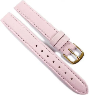 Produktbild von Beach Ersatzband Uhrenarmband Kalbsleder Hellpink / Rosa 21678G, Stegbreite:18mm