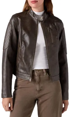 Produktbild von Levi's FAUX LEATHER CUT MOTO RACER, BROWN GRAINY COW, XL