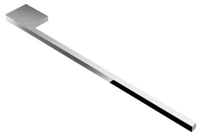 Image de Porte-serviettes Slim pour lavabo, chrome, aluminium