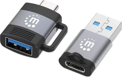 Produktbild von MANHATTAN 2er Set USB-C auf USB-A & USB-A auf USB-C-Adapter