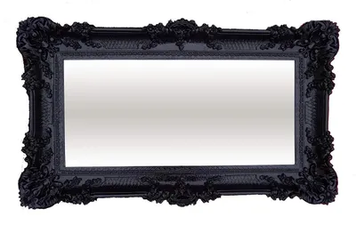 Produktbild von XXL-Barock-Wandspiegel, 96 x 57 cm, Schwarz