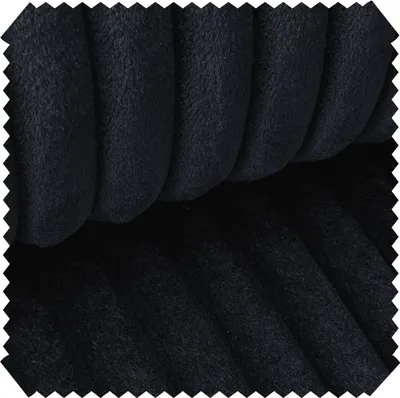 Produktbild von novely® TILLEN Weicher Polsterstoff in Breitcord-Optik - Kuschelweicher Möbelstoff - Reißfester Bezugsstoff - Pflegeleichte Meterware 1 lfm - Farbe: 100 Schwarz