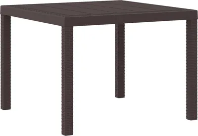 Obrázek produktu pro Zahradní stůl Hnědá 100 x 100 x 73 cm polyratan