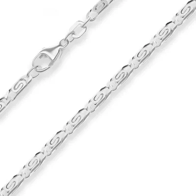 Produktbild von 3,2mm Armband S-Panzerkette Silberarmband Armschmuck aus 925 Silber 19cm