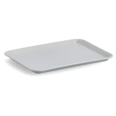 Produktbild von Serviertablett aus kratzfestem Melamin, weiß, 43,5 x 32,5 cm