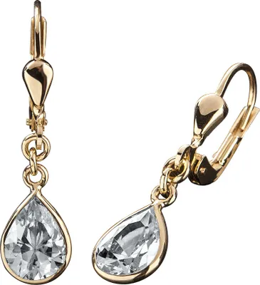 Produktbild von F Ohrhänger 333 Gold Zirkonia weiß