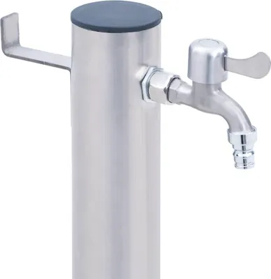 Obrázok produktu pre vidaXL Vodný stĺp do záhrady 100 cm Okrúhly stĺp z nehrdzavejúcej ocele