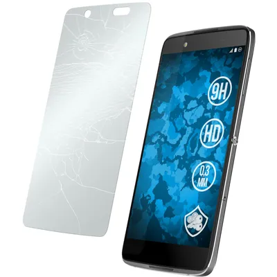 Produktbild von 1er-Pack PhoneNatic Glas-Folie klar  kompatibel mit Alcatel Idol 4 - Panzerglas für Idol 4