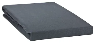 Produktbild von Topper Spannbettlaken Spannbetttuch Line green 160g/m² 100% Baumwolle 90x200 - 100x220-anthrazit