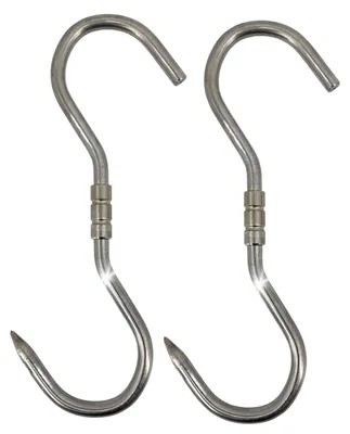 Obrázek produktu pro Profesionální ocelové otočné háky - 2 kusy (260x10 mm) - Maximální nosnost 150 kg