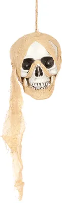 Produktbild von Piraten Totenkopf Hängedeko leuchtend 53 cm beige -