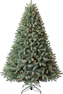 Produktbild von Evergreen Künstlicher Weihnachtsbaum "Vermont Fichte" 210 cm mit Lichterkette